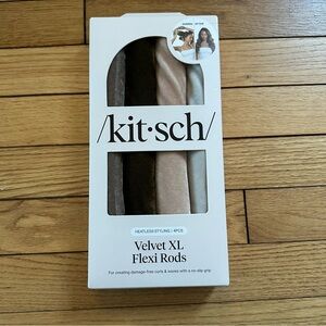 Kitsch Velvet XL Flexi Rods - Black, Cream, Tan